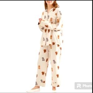 NWOT Gelato P. Pijamas Cream Graphic Set Size OS